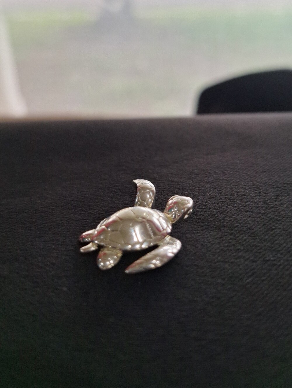 Sterling Silver Sea Turtle Pendant 925 Coastal Tourist Shop Ocean Jewelry - Picture 3 of 8